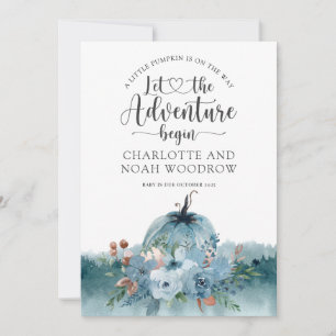 Een beetje pompoen is onderweg naar de Baby. Aankondiging