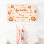 Een beetje pompoen is onderweg naar het Herfst Bab Spandoek (Insitu)