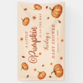 Een beetje pompoen is onderweg naar het Herfst Bab Spandoek (Verticaal)