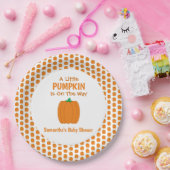 Een beetje pompoen is onderweg papieren bordje (Feest)
