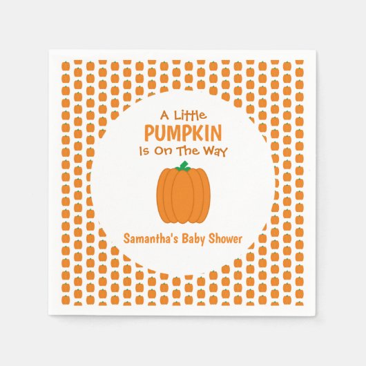 Een beetje pompoen is onderweg servet (Voorkant)