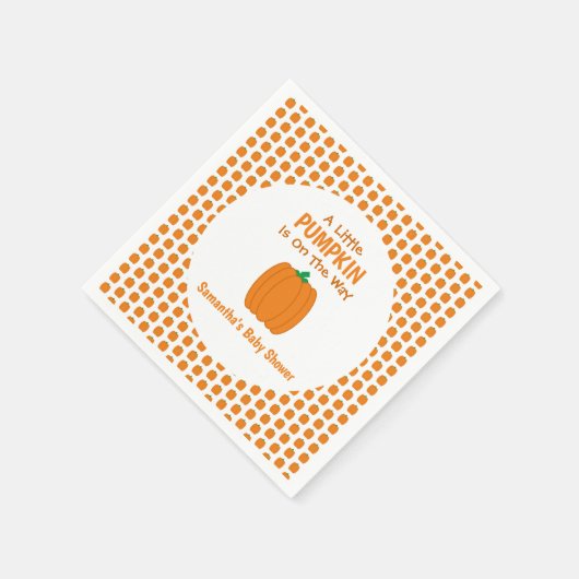 Een beetje pompoen is onderweg servet (Hoek)