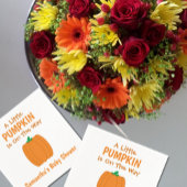 Een beetje pompoen is onderweg servet