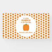 Een beetje pompoen is onderweg spandoek (Horizontaal)