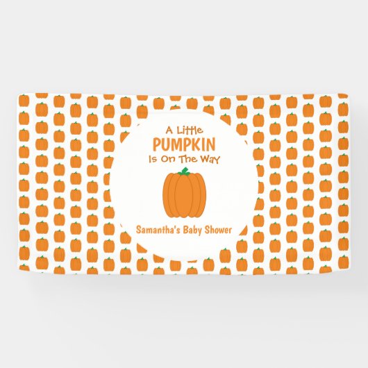 Een beetje pompoen is onderweg spandoek (Horizontaal)