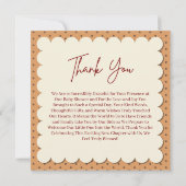 Een beetje pompoen is op de weg Herfst Baby shower Bedankkaart (Achterkant)