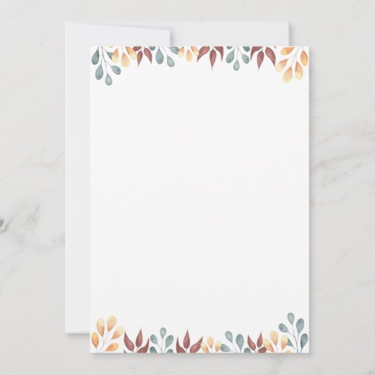 Een beetje pompoen is op de weg Herfst Baby shower Kaart (Achterkant)