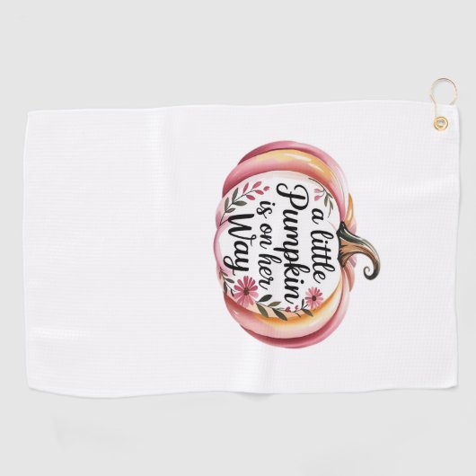 Een beetje pompoen is op haar manier klassieke t-s golfhanddoek (Horizontaal)