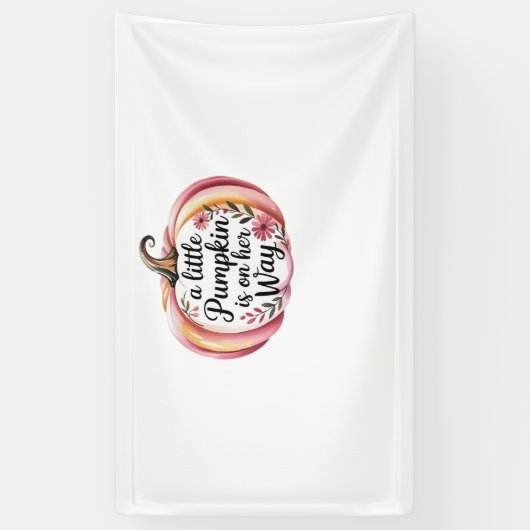 Een beetje pompoen is op haar manier klassieke t-s spandoek (Verticaal)