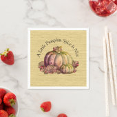 Een beetje pompoen kruid is mooi" Herfst kleur dec Servet (Insitu)