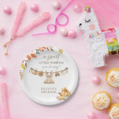 Een beetje pompoen onderweg was Herfst Boho Papieren Bordje (Feest)