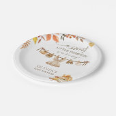 Een beetje pompoen onderweg was Herfst Boho Papieren Bordje (Gekanteld)