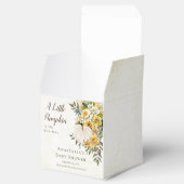 Een beetje pompoen oogst gouden bloemig Baby showe Bedankdoosjes (Geopend)