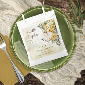 Een beetje pompoen oogst gouden bloemig Baby showe Bedankzakje