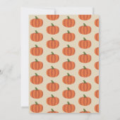 Een beetje pompoen op de weg Herfst Baby shower Kaart (Achterkant)