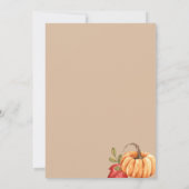 Een beetje pompoen op de weg Herfst Baby thema dou Kaart (Achterkant)