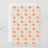 Een beetje pompoen Oranje herfst Herfst Baby showe Kaart (Achterkant)