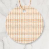 Een beetje pompoen rustieke Boho Herfst Baby showe Bedankjes Labels (Achterkant)