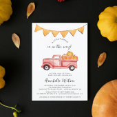 Een beetje pompoen rustieke Herfst Baby shower Kaart