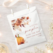 Een beetje pompoen Rusty Bourgogne Floral Baby sho Bedankzakje (Geknipt)