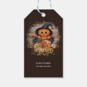 Een beetje pompoen Schattige Kawaii Glitters Baby  Cadeaulabel (Voorkant)