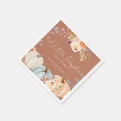 Een beetje pompoen terracotta Herfst Baby shower Servet (Hoek)