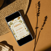 Een beetje pompoen zonnebloem herfst baby shower kaart