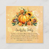 Een beetje pompoen zonnebloemen boeken voor Baby Informatiekaartje (Voorkant)