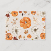 Een beetje pompoenluier Raffle Enclosure Kaart (Achterkant)