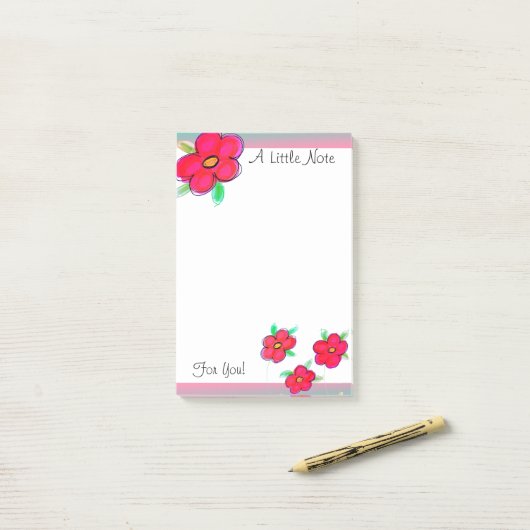 Een beetje post-it® notes (Op bureau)