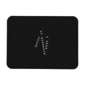 Een beetje prachtige chaos met reliëf op etiketten magneet (Horizontaal)