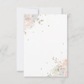 Een beetje prinses blush gouden kroon kasteel douc bedankkaart (Achterkant)