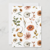 Een beetje Pumpkin Baby shower Uitnodiging (Achterkant)