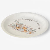 Een beetje Pumpkin Boho Baby shower Papier Bord (Gekanteld)