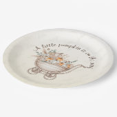 Een beetje Pumpkin Boho Baby shower Papier Bord (Gekanteld)