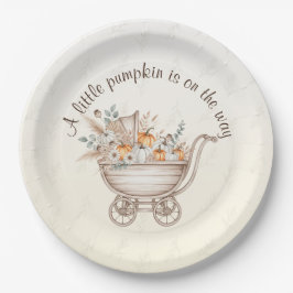 Een beetje Pumpkin Boho Baby shower Papier Bord