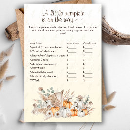 Een beetje Pumpkin Boho Baby shower prijs is juist