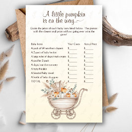 Een beetje Pumpkin Boho Baby shower prijs is juist