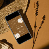 Een beetje Pumpkin Herfst boho baby shower Kaart