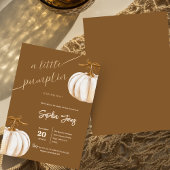 Een beetje Pumpkin Herfst boho baby shower Kaart