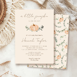 Een beetje Pumpkin Herfst Genderneutraal Baby show Kaart