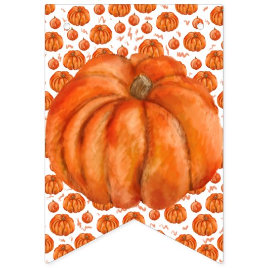 Een beetje Pumpkin Party Banner (Tweede vlag)