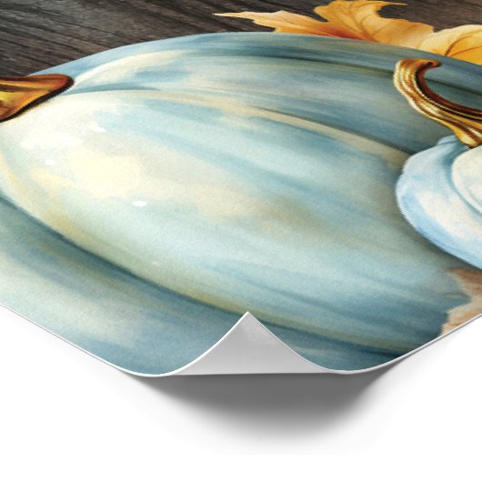 Een beetje Pumpkin Romper welkomstbord Poster (Hoek)