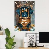 Een beetje Pumpkin Romper welkomstbord Poster (Thuiskantoor)