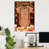 Een beetje Pumpkin Romper welkomstbord Poster (Thuiskantoor)