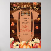 Een beetje Pumpkin Romper welkomstbord Poster (Voorkant)