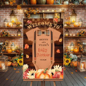 Een beetje Pumpkin Romper welkomstbord Poster