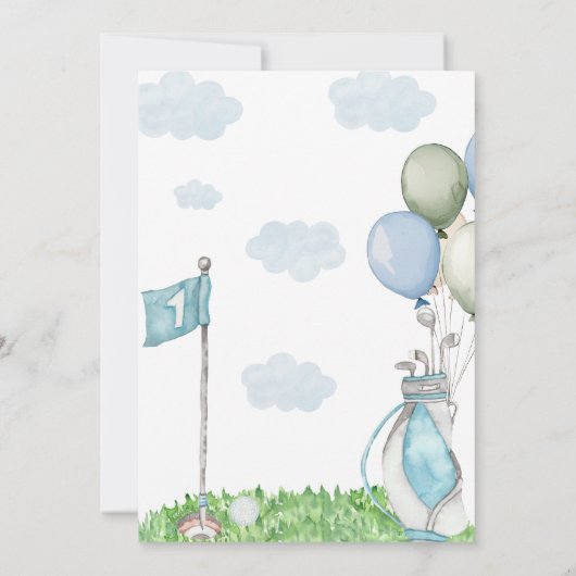 Een beetje Putter Baby shower Kaart (Achterkant)