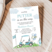 Een beetje Putter Baby shower Kaart