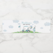 Een beetje Putter Baby shower Waterfles Etiket (Enkel label)